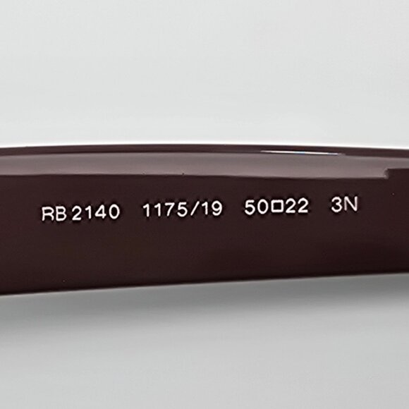 *SOLD* Ray-Ban RB2140 1175/19 Wayfarer Black Green Frame Green Lens Sunglasses - Picture 8 of 16